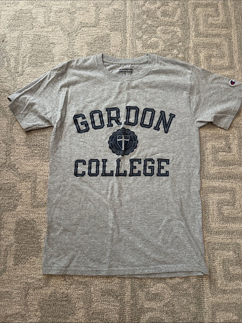 Champion Gordon College Grey Tee | S